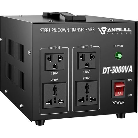 DT-3000W Transformateur 230V⇄110V Convertisseur de tension (1/5)