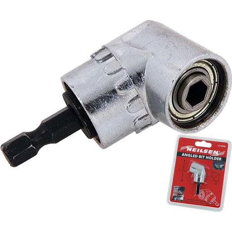 Neilsen Offset Angled Bit Holder 37mm 105 Degree 1/4" Hex Drill Angle Bit