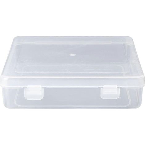 Quadratische, transparente Aufbewahrungsboxen aus Kunststoff für Schmuck, Perlen und Bastelarbeiten (1/5)