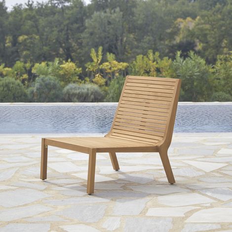 Fauteuil d'extérieur en bois de teck Teo (1/5)
