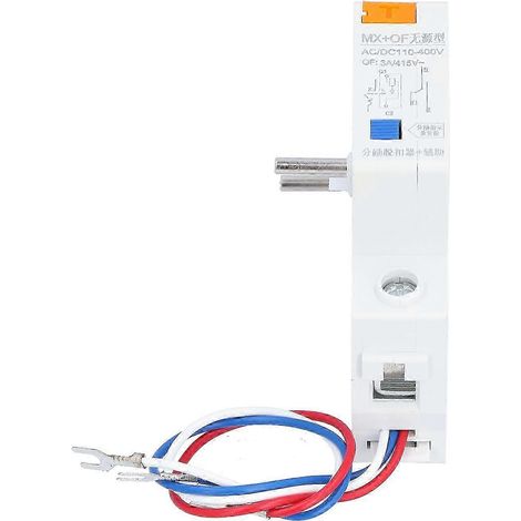 DZ47 MX+OF Hilfsspannungsauslöser für Leistungsschalter 110-400V, Steuerzubehör für modulare Leistungsschalter, Signal- und Alarmkontakt, kompatibel mit elektrischen Geräten. (1/5)