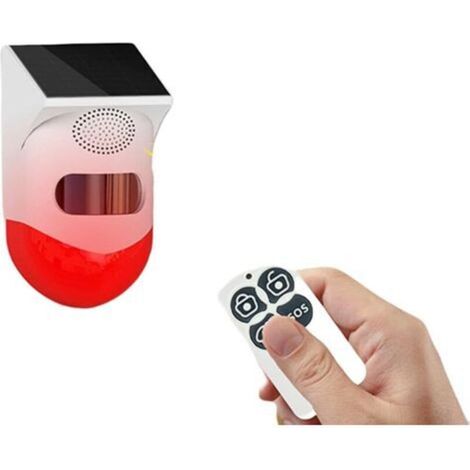 Sistema di allarme wireless con rilevatore di movimento a energia solare da 120 dB
