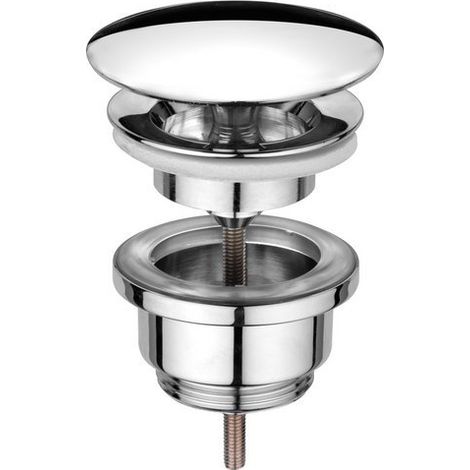 Cornat T317402 Vanne d'ecoulement Permanent 1 1/4'', chrome, Multicolore