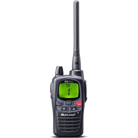 Midland ricetrasmittente G9 Pro Nero PMR446 Bibanda - C1385