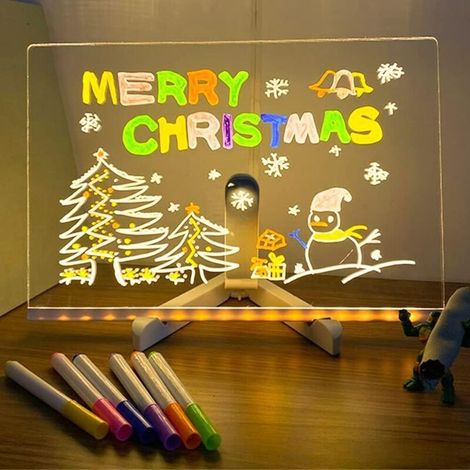 Boîte lumineuse LED avec éclairage coloré et stylo [JSR] (1/5)
