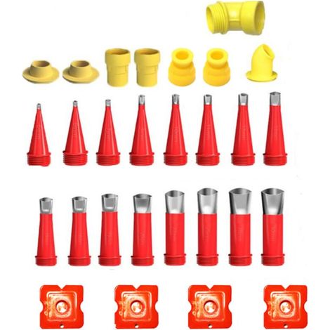 Lot de 28 Kit de buses pour applicateur de mastic avec buses et embouts pour cuisine, salle de bain et chambre à coucher (1/5)