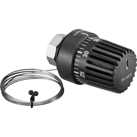 OVENTROP Temperaturregler mit Anlegefühler, Regelbereich 20 - 50 C, als Ersatzteil für Regelstationen Regufloor, 1151082 (1/2)