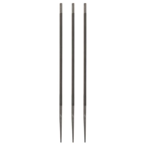 Pair 3 Pièces de Lime en Alliage pour Scie à Essence et Scie Électrique 5,2 mm (1/5)
