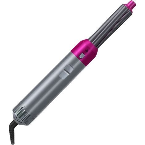 (Gris-Rose)5 en 1 Brosse Soufflante Chauffante Sèche-Cheveux électrique - Gris (1/4)