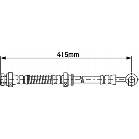 Tubo freno: OEM: 587370X300 Hyundai i10 - Pinza freno asse posteriore (1/4)