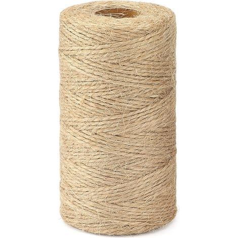 100m Ficelle en Jute Naturel:1.5mm Corde de Jute,Ficelle de Jardinage Décorations pour l'emballage de Cadeaux,Bricolage,Noël,Pâtisserie,Artisanale (1/5)