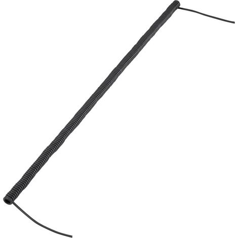 Câble spiralé TRU COMPONENTS 1570977 170 mm / 500 mm 2 x 0.12 mm² noir 1 pc(s)