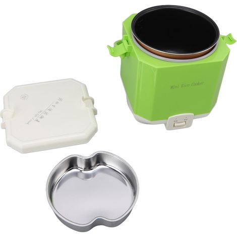 Mini cuiseur à riz de voyage, capacité 1,6 L, allume-cigare 24 V, interrupteur à clé mécanique vert, chauffage enveloppant (1/5)