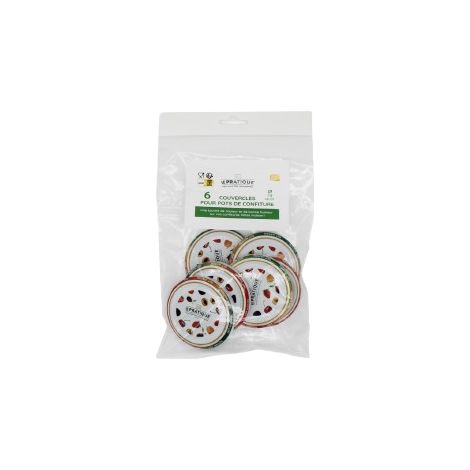 1 Coperchi per barattoli di marmellata ø70mm Sac.6 - Le Pratique
