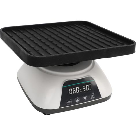 Orbitalschüttler mit Digitalanzeige, 10° Neigung, 20–80 U/min einstellbar, Timer 10 s–99 min, 0,8 kg Schüttelgewicht, EU-Stecker 100–240 V (1/5)