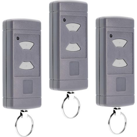 Set mit 3 Ersatzfernbedienungen für 40,685-MHz-Handsender mit grauen Tasten: HSM2-40, HSM4-40, HSE2-40, HSE4-40, HS2-40, HS4-40 (1/5)