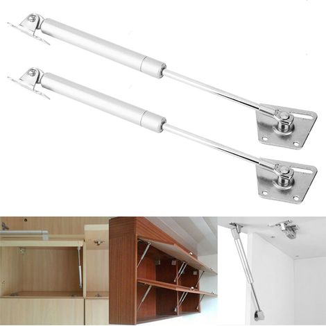 2PCS 100N Vérin à gaz pour porte de meuble à rabat, tige de support de levage pneumatique (tête en fer) (1/5)