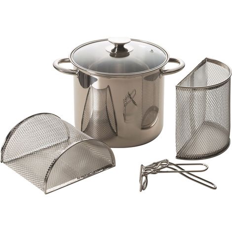 Excelsa 37513 Pasta Mix Pastaiola 5,5 Litri, Acciaio Inox 18/10 (1/2)