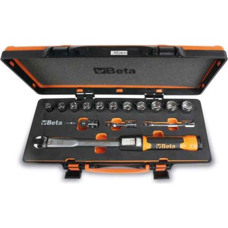 Beta 666/C10X Chiave dinamometrica Zero-Reset 1/2" 20 - 100 Nm a scatto con accessori