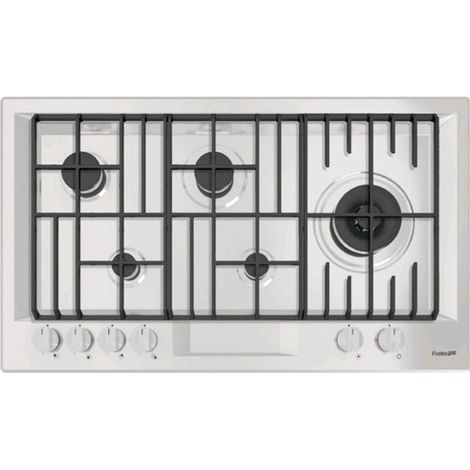 Foster FL 5F.STD. Colore del prodotto: Acciaio inox, Posizionamento dell'apparecchio: Da incasso, Tipo di piano cottura: Gas. Bruciatore piccolo: 1100 W, Bruciatore medio: 1750 W, Bruciat... - 7201032 (1/2)