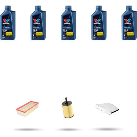 Kit tagliando 3 FILTRI e 5L OLIO compatibile con Seat Toledo III (5P2) 1.9 TDI 77kw dal 2004 (1/5)