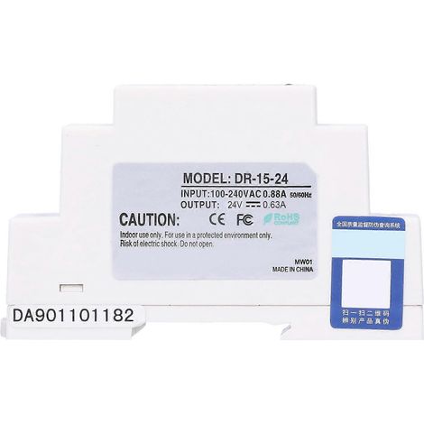 Alimentation à découpage série DR/DIN, réglable et régulée, pour dispositifs LED moyenne et basse tension, DR-15 (1/4)