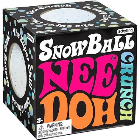 NeeDoh Snow Ball Crunch - Un jouet anti-stress pour presser des boules de neige.