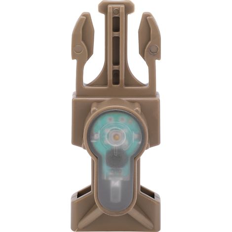 Lampe de survie miniature extérieure IPX8 étanche lampe de signalisation sécurité avec boucle déverrouillage base couleur boue lumière orange (1/5)