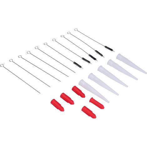 Kit de nettoyage pour becs de calfeutrage : Brosse de finition, outil de retrait et lissage des joints (1/5)