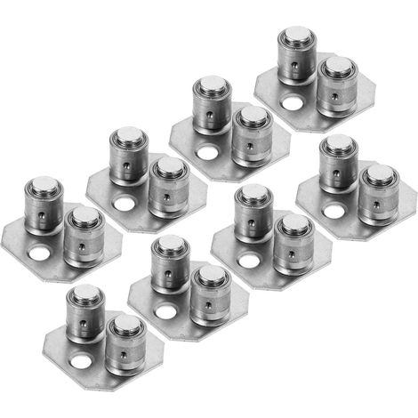 lot de 6 guide de sol pour porte de grange coulissante, inox (1/5)