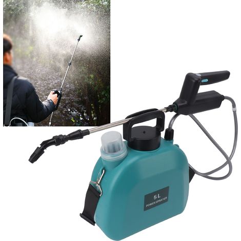 Pulvérisateur Électrique - Sac à Dos 5L Vert - Batterie Lithium 2000mAh - Poignée Antidérapante - Pulvérisation Automatique Fine (1/5)