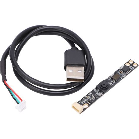 Module caméra USB2.0 noir 66° sans distorsion 1MP 720P pour scan, objectif FL3.29mm (1/5)