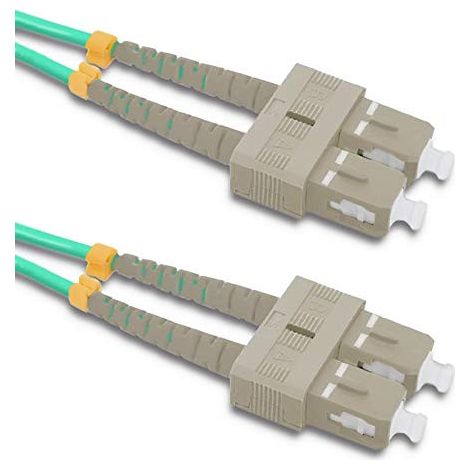 Qoltec Patchcord Fibre Optic SC/UPC - SC/UPC - Multimode - 50/125 - OM4 - Duplex - 10 m (54356)