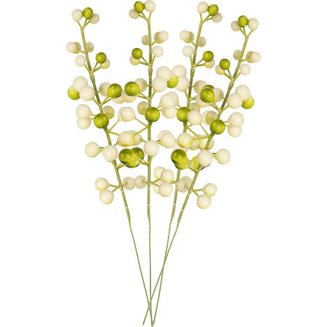 Baies Artificielles, Bouquet De Fleurs De Simulation Fruit Baie Réaliste pour Mariage DIY Bouquet De Mariée Maison Cuisine Décoration De Fête (C) (1/5)
