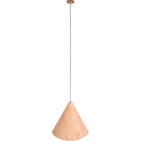 Lampada a sospensione scandi rovere cono E27 Maxlight (1/2)