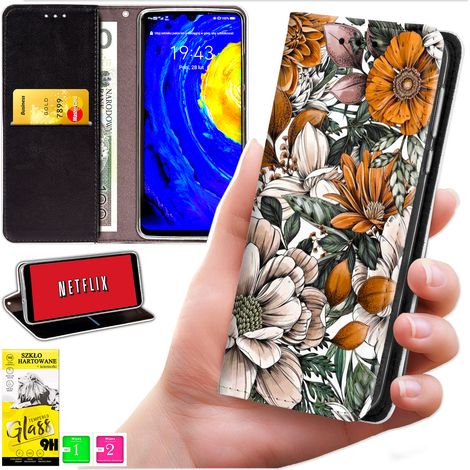 Custodia a portafoglio per Motorola Moto G06 / G06 Power - cover bluemoon con stampa + vetro 9H (1/5)