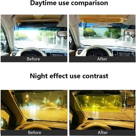 Lunettes de protection solaire pour voiture, prolongateur de visière solaire, protection anti-éblouissement (1/2)