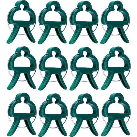 Packung mit 20 Pflanzenclips: Kleine Gartenclips – wiederverwendbare Stützclips, die speziell zur Unterstützung der Stängel von Kletterpflanzen wie Blumen, Ranken und Gemüse entwickelt wurden. (1/5)