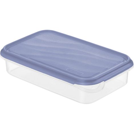 Rotho Kühlschrankdose Rondo 1 l flach horizon blau, Frischhaltedose (1/2)