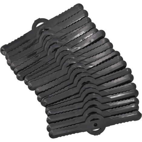 20 lame in plastica per decespugliatori, lame da rasoio da 139 mm per tosaerba, pezzi di ricambio per motoseghe a batteria (nere)