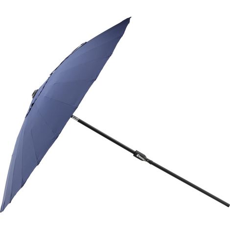 Palmetto parasol avec fonction d'inclinaison bleu. (1/4)
