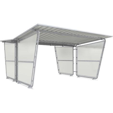 WSM, Paroi latérale pour auvent de toit plat Siegen, pour (1/3)