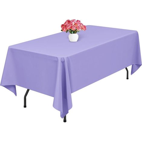 Rechteckige Tischdecke Lavendel 153x260 cm Polyester, flecken- & knitterfest, waschbar