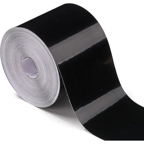 Gloss Black PVC Vinyl Car Door Edge Protection Tape Roll (2" x 30ft) (1/5)