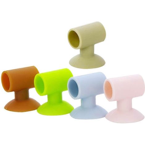 Lot de 5 butées de porte en silicone, protection pour poignées de porte et murs, pour une meilleure protection des portes et murs. (1/5)