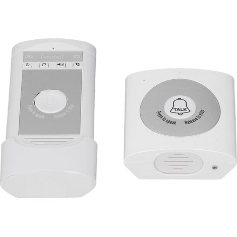 Interphone vocal sans fil pour sonnette de porte avec appel mobile, récepteur et émetteur pour usage domestique (1/5)