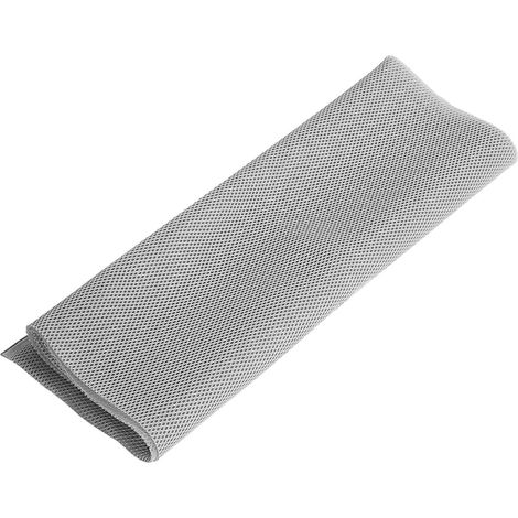 Toile de protection anti-poussière 1,4 x 0,5 m grise pour enceintes audio, tissu mesh pour grille de haut-parleur. (1/5)