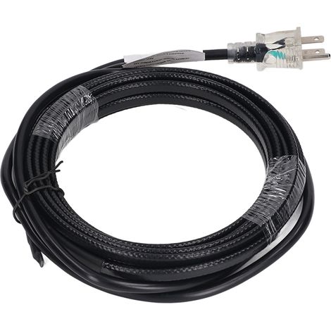 Câble chauffant FSL25-2-PJ2(FD10) avec fiche lumineuse pour dégivrage de tuyau d'eau (norme US 110V) fil de sol 5 mètres (1/5)
