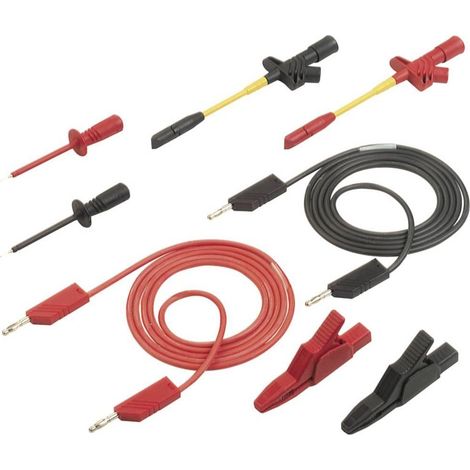 SKS Hirschmann PMS 4 Cordones de medida negro 1,50 m