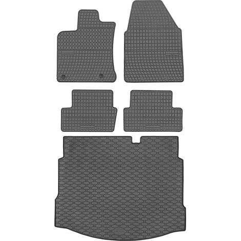 Ensemble de tapis de sol en caoutchouc pour Nissan Qashqai I Crossover (2007-2013) + tapis de coffre (1/5)
